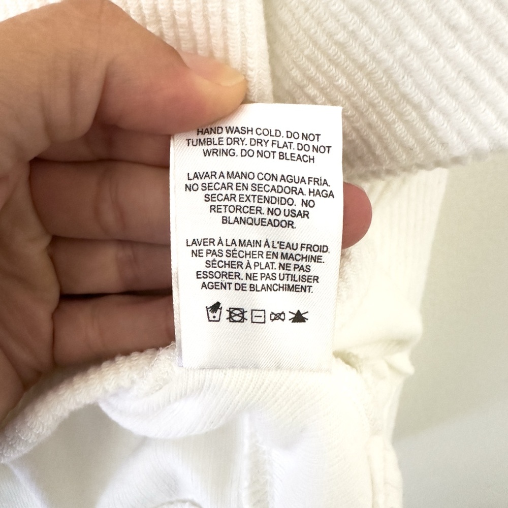 Thread & Supply Ribbed White Top - XL - Picture 5 of 5